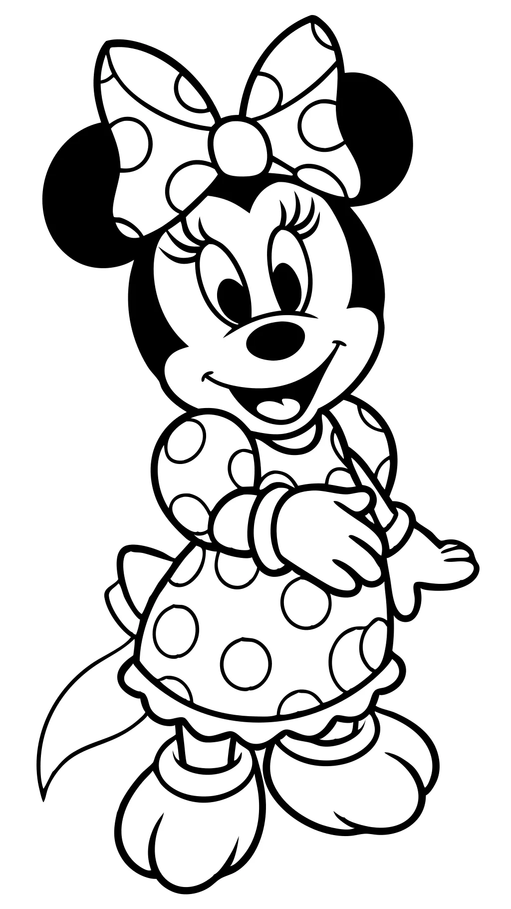 minnie mouse printable coloring pages